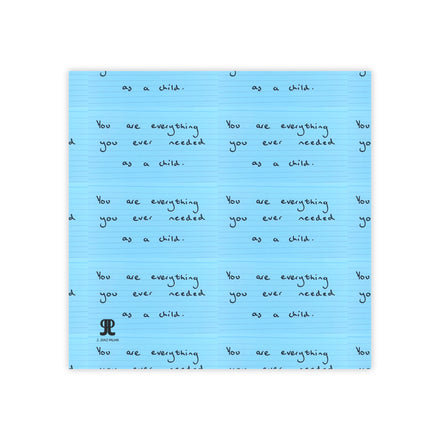 Jered Joaz Palms Blue Inspirational Post-it Notes — “You are everything you ever needed as a child” Sticky Notes