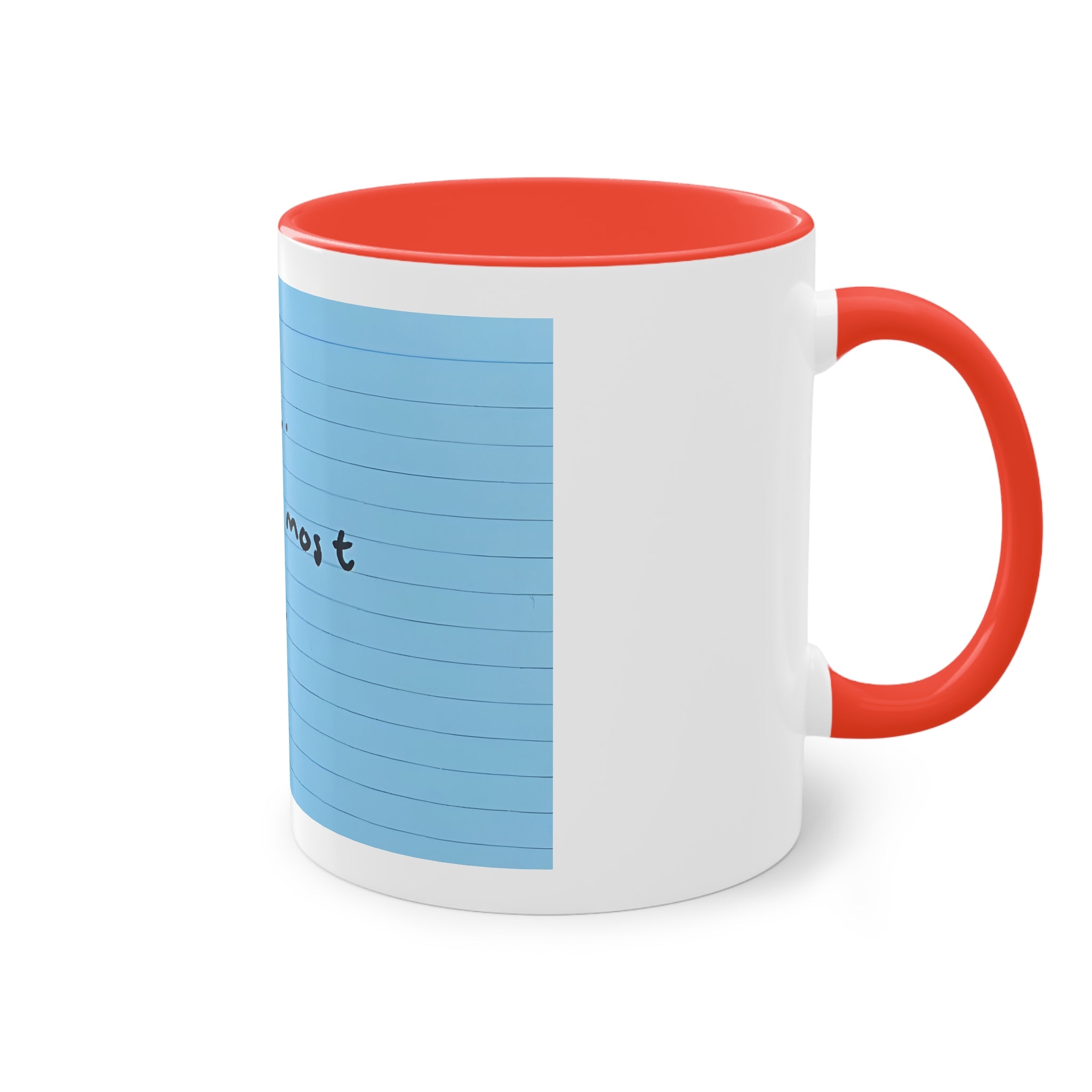 Jered Joaz Palms Inspirational Note Coffee Mug — "You're alive. Make the most of it." 11oz