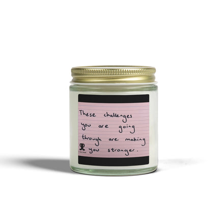Jered Joaz Palms Coconut Apricot Scented Candle — "Tell Them How You Feel" Jar