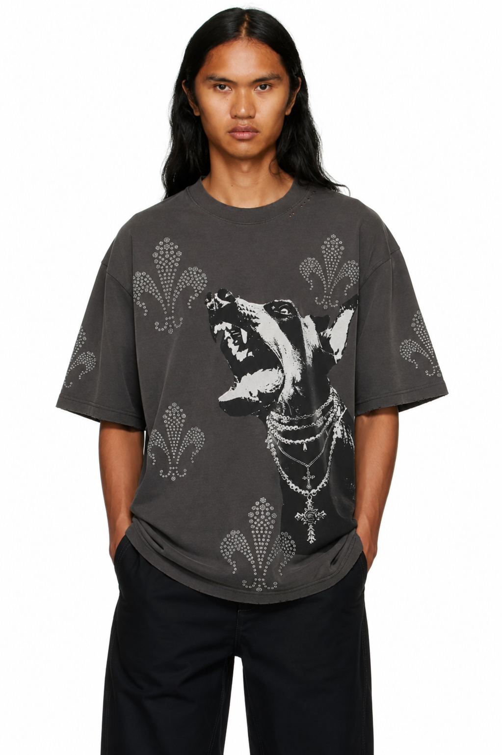 Jered Joaz Palms Chain Dog T shirt