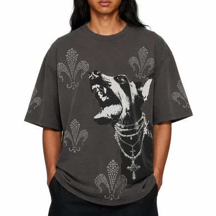 Jered Joaz Palms Chain Dog T shirt