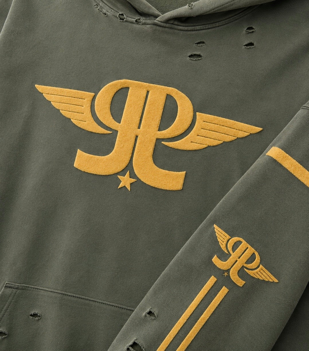 Jered Joaz Palms Wings Logo Hoodie