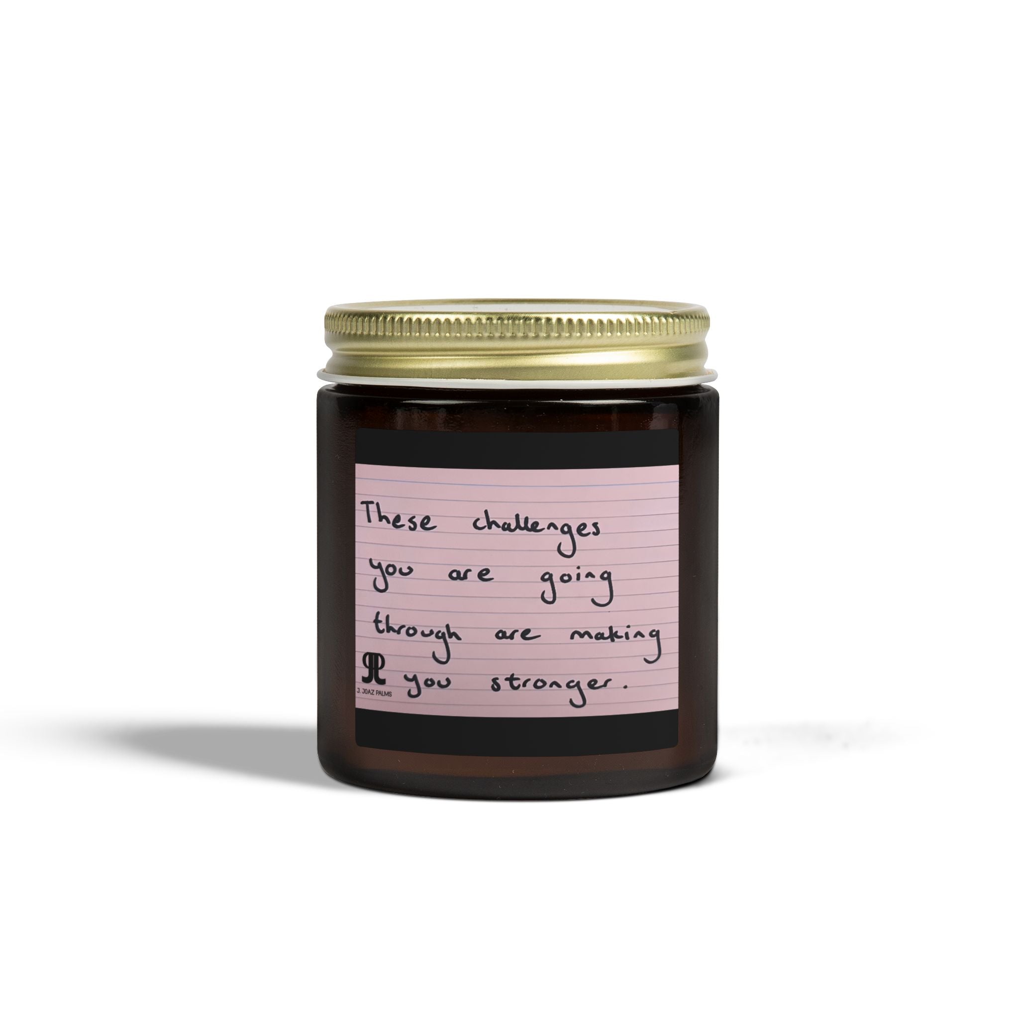 Jered Joaz Palms Coconut Apricot Scented Candle — "Tell Them How You Feel" Jar