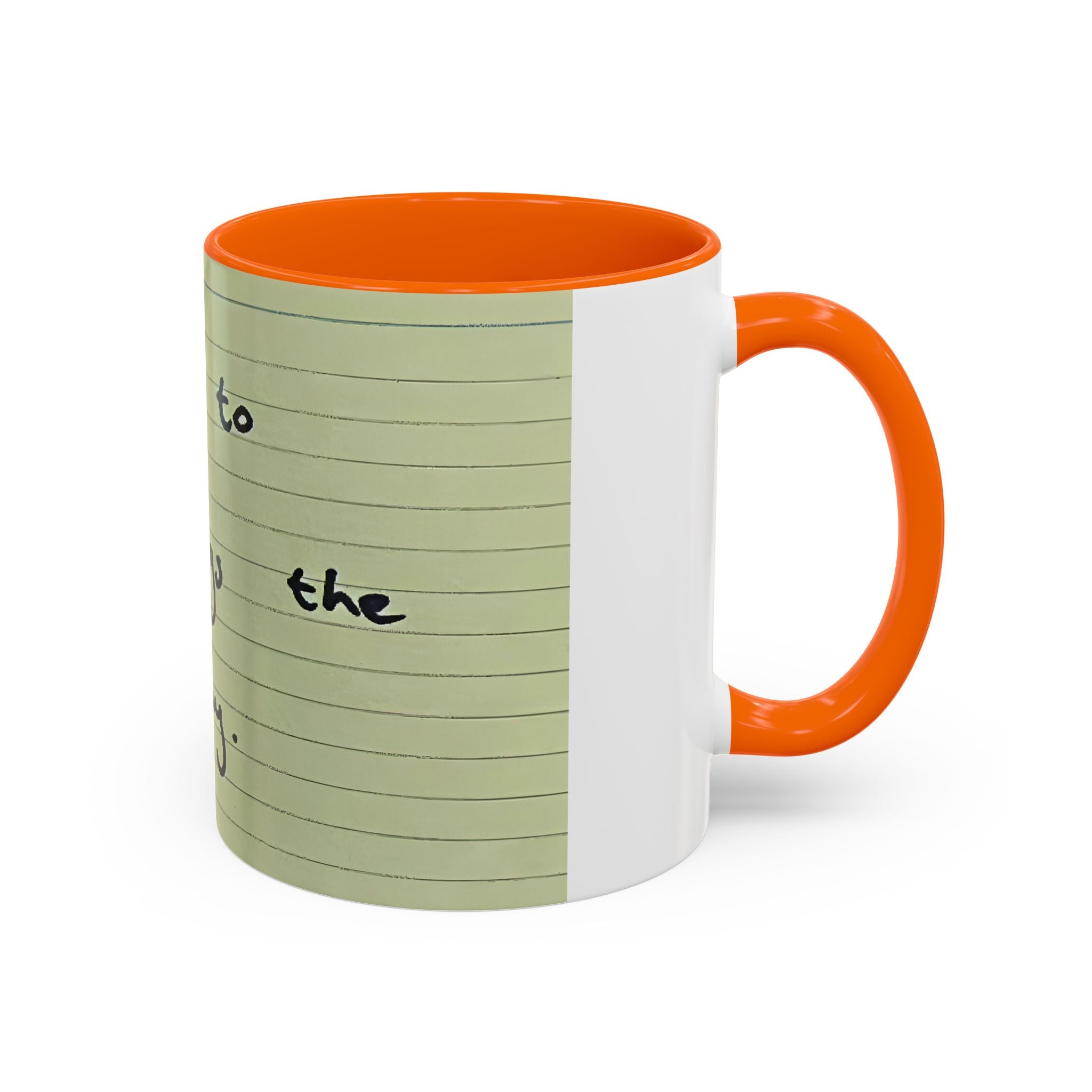 Jered Joaz Palms Accent Coffee Mug — 'It's Okay to Learn Things the Hard Way' Handwritten Note Design