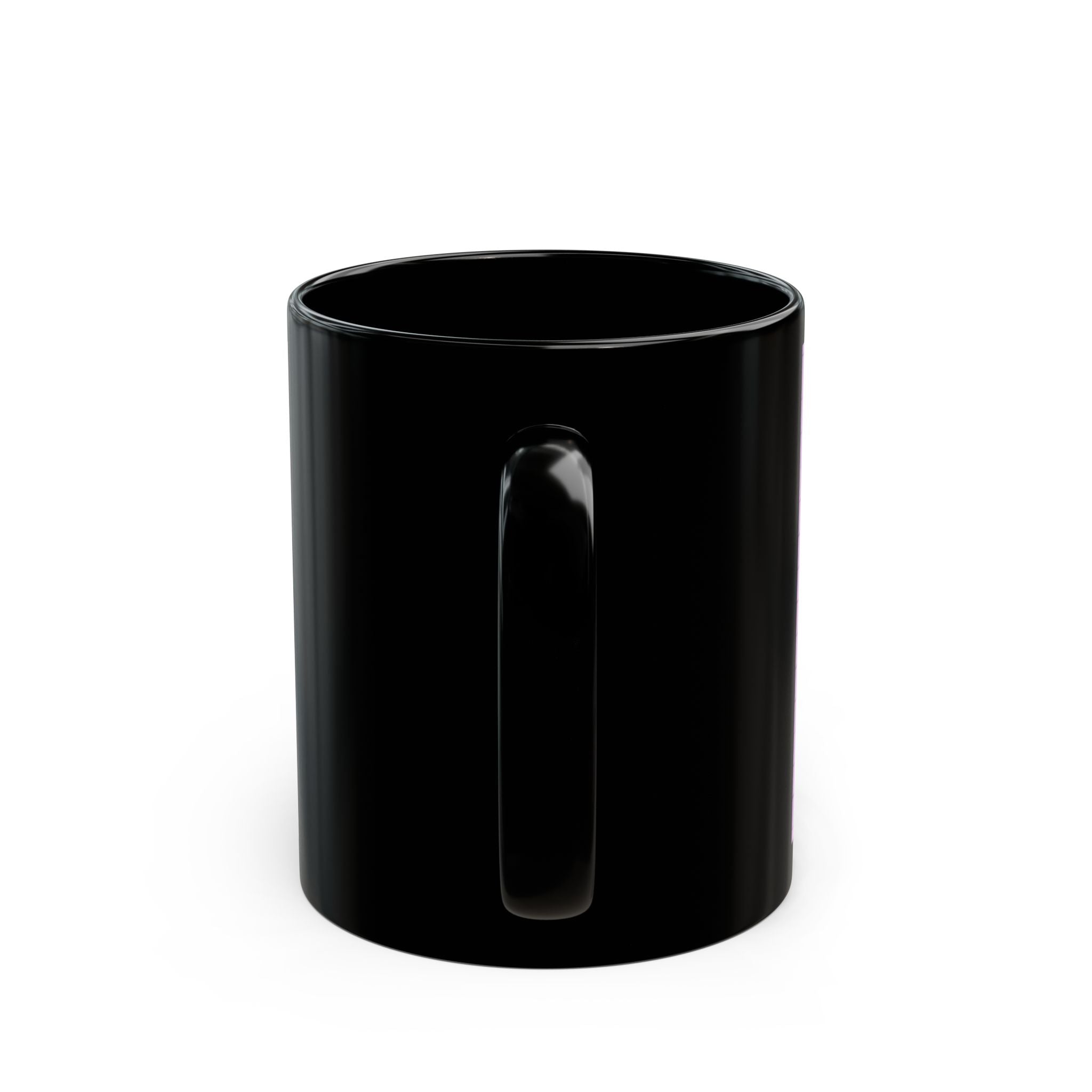 Jered Joaz Palms Motivation Note Black Mug — "Make Sure Your Inner World Is Okay Too"