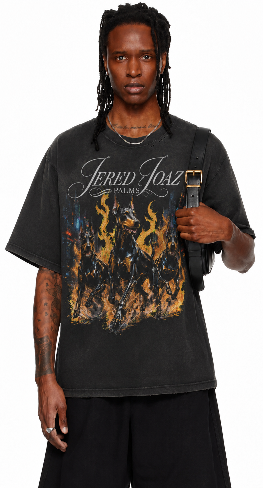 Jered Joaz Palms Robotics Doberman T shirt
