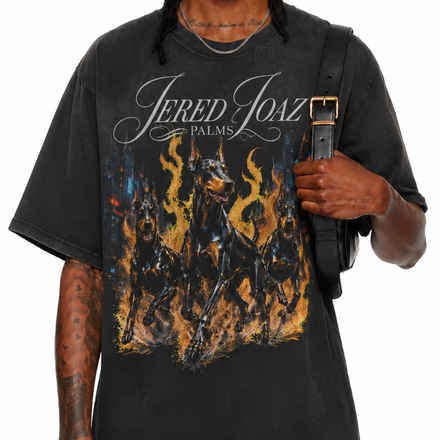 Jered Joaz Palms Robotics Doberman T shirt