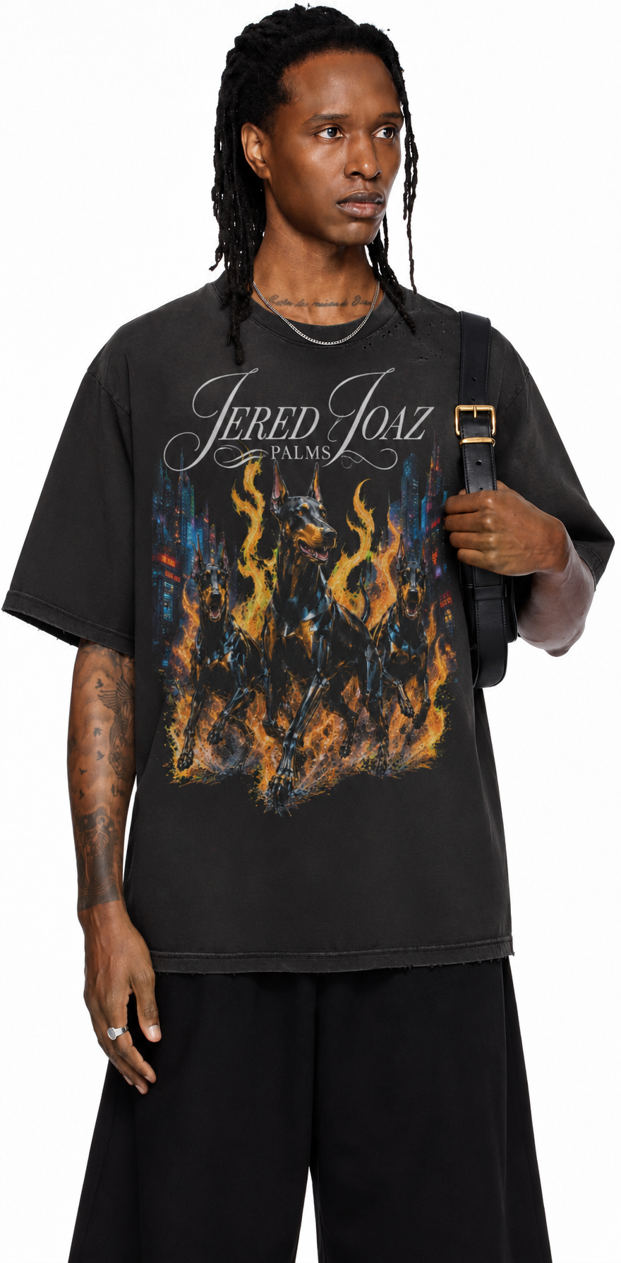 Jered Joaz Palms Robotics Doberman T shirt