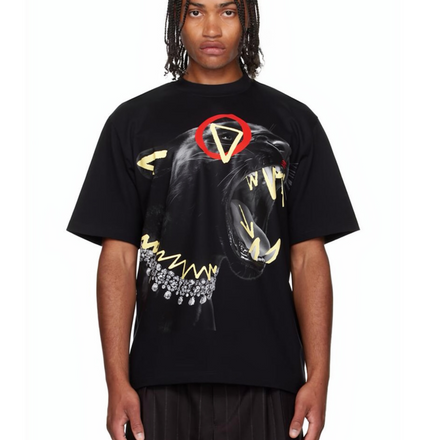 Jered Joaz Palms Black art Panther T shirt