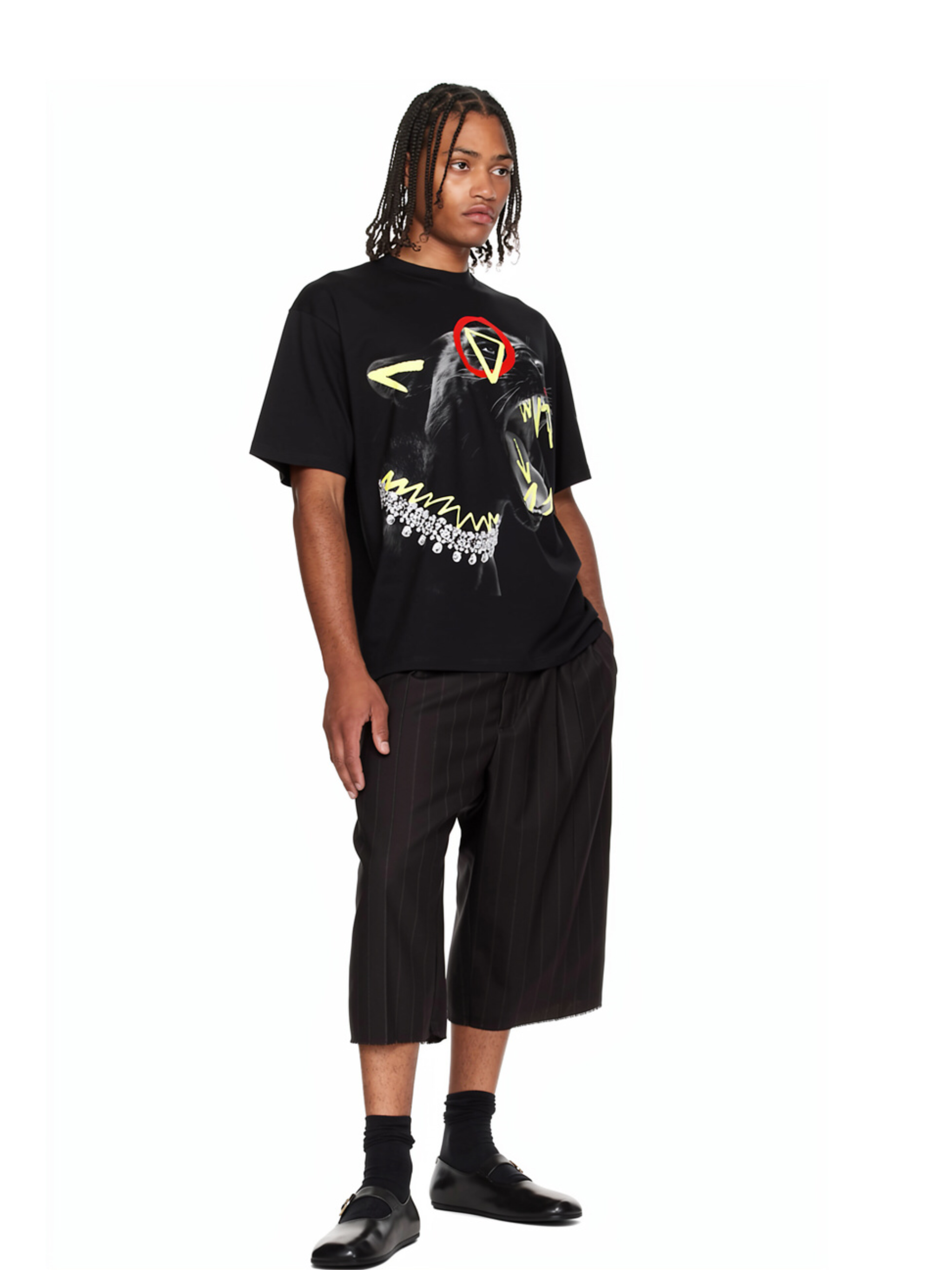 Jered Joaz Palms Black art Panther T shirt