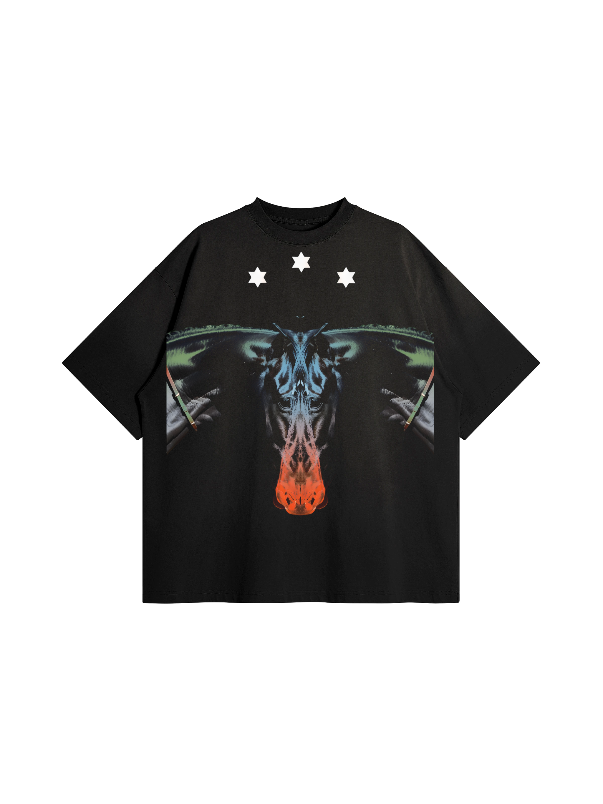 Jered Joaz Palms colors Horses T shirt