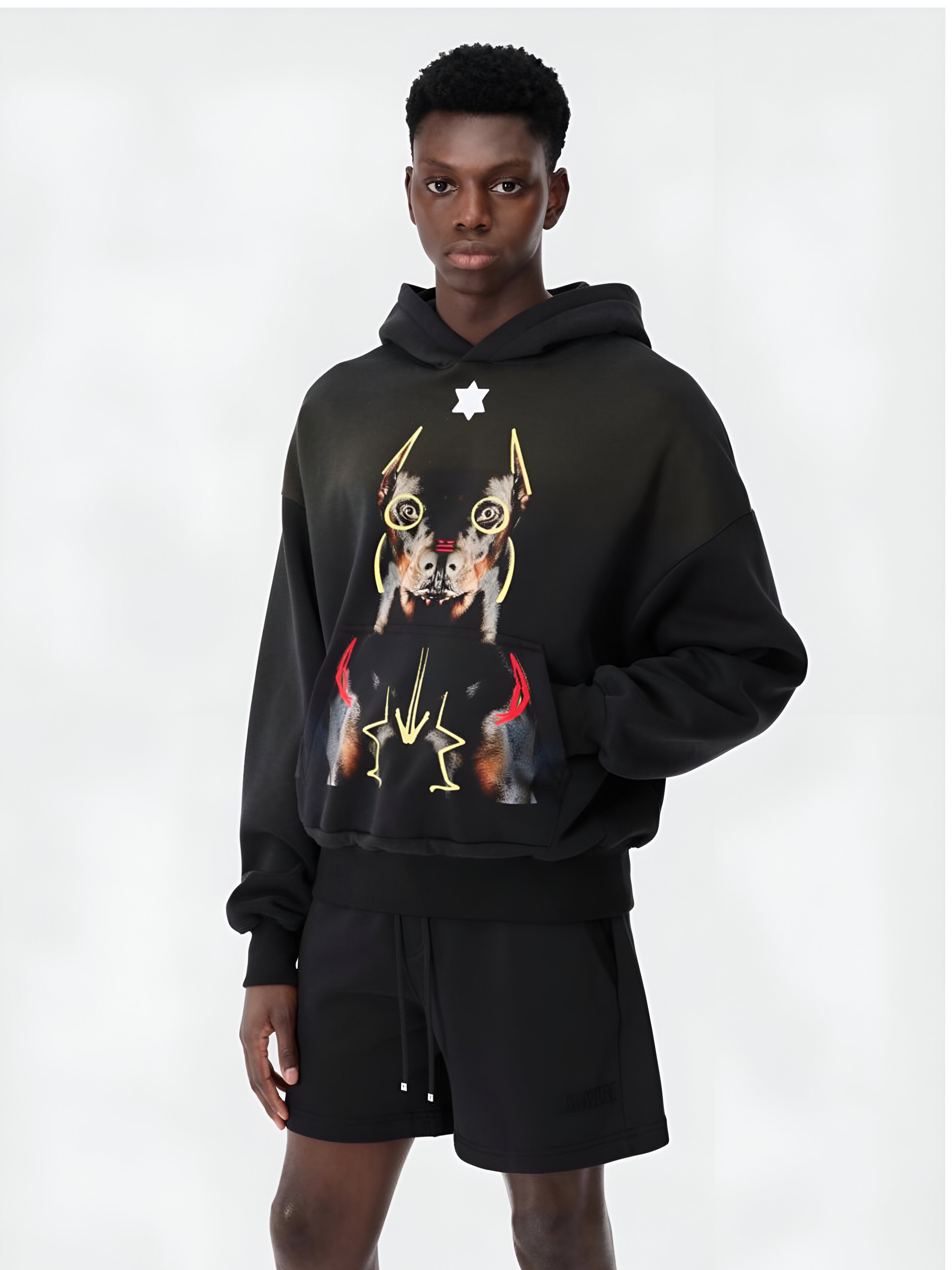 Jered Joaz Palms Mirror Doberman Hoodie