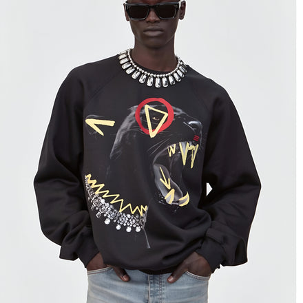 Jered Joaz Palms Black Art Panther Sweatshirt