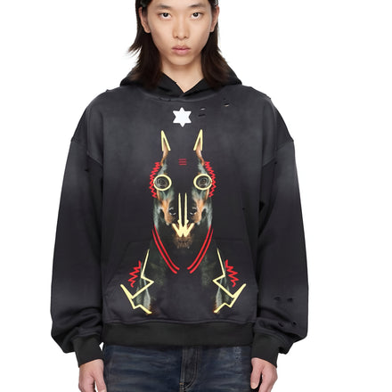 Jered Joaz Palms Art Doberman Hoodie