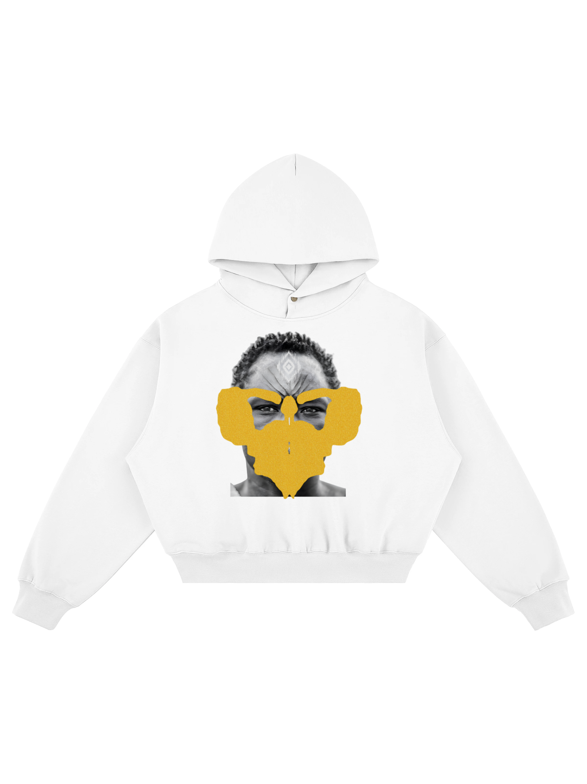 Jered Joaz Palms Art Yellow Mask Hoodie