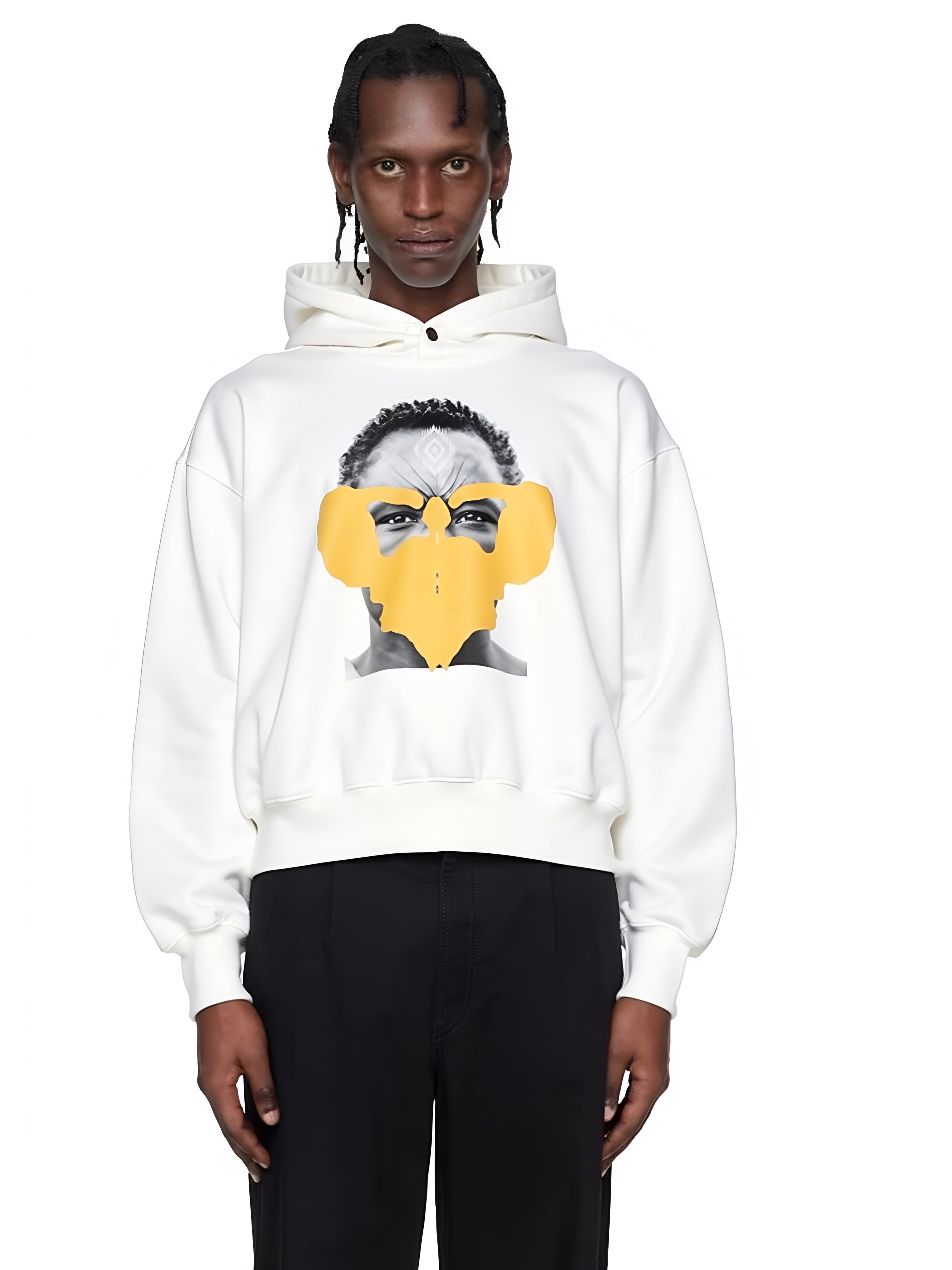 Jered Joaz Palms Art Yellow Mask Hoodie