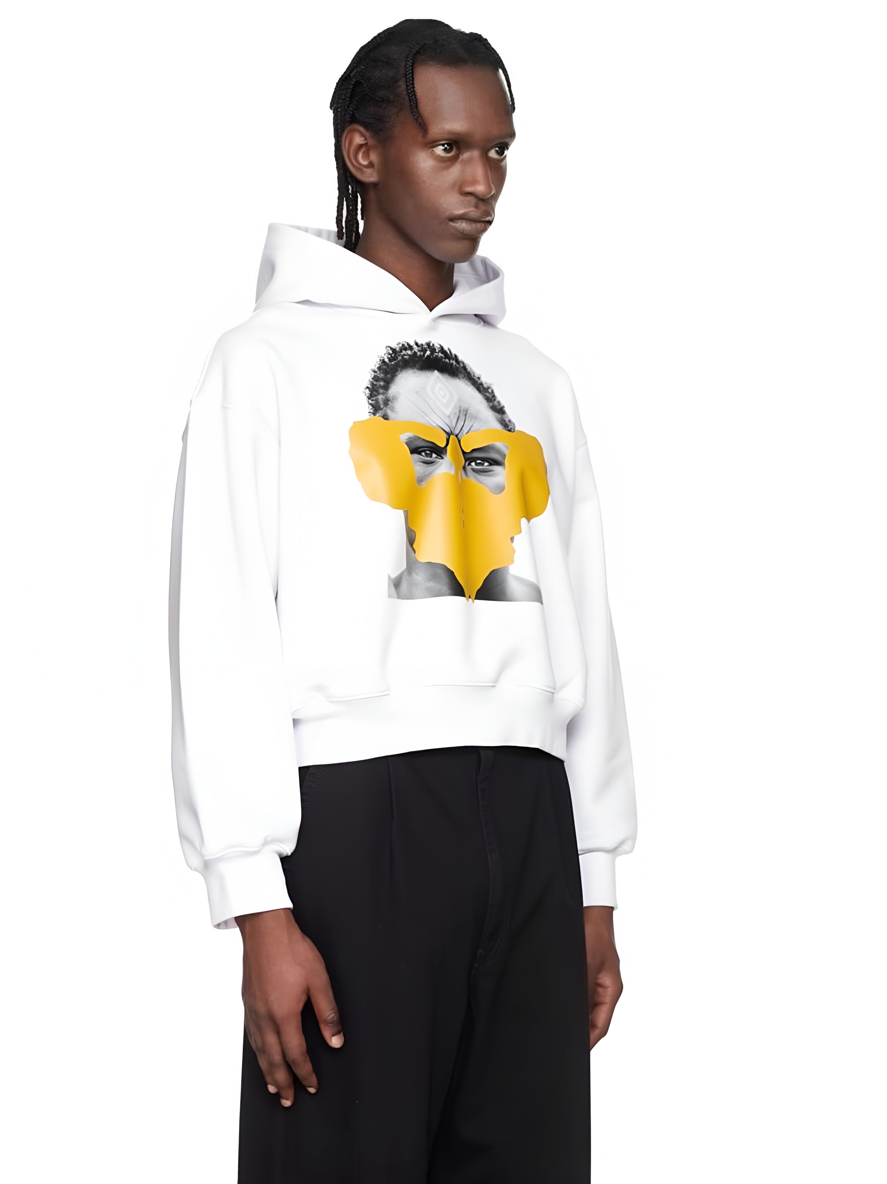 Jered Joaz Palms Art Yellow Mask Hoodie
