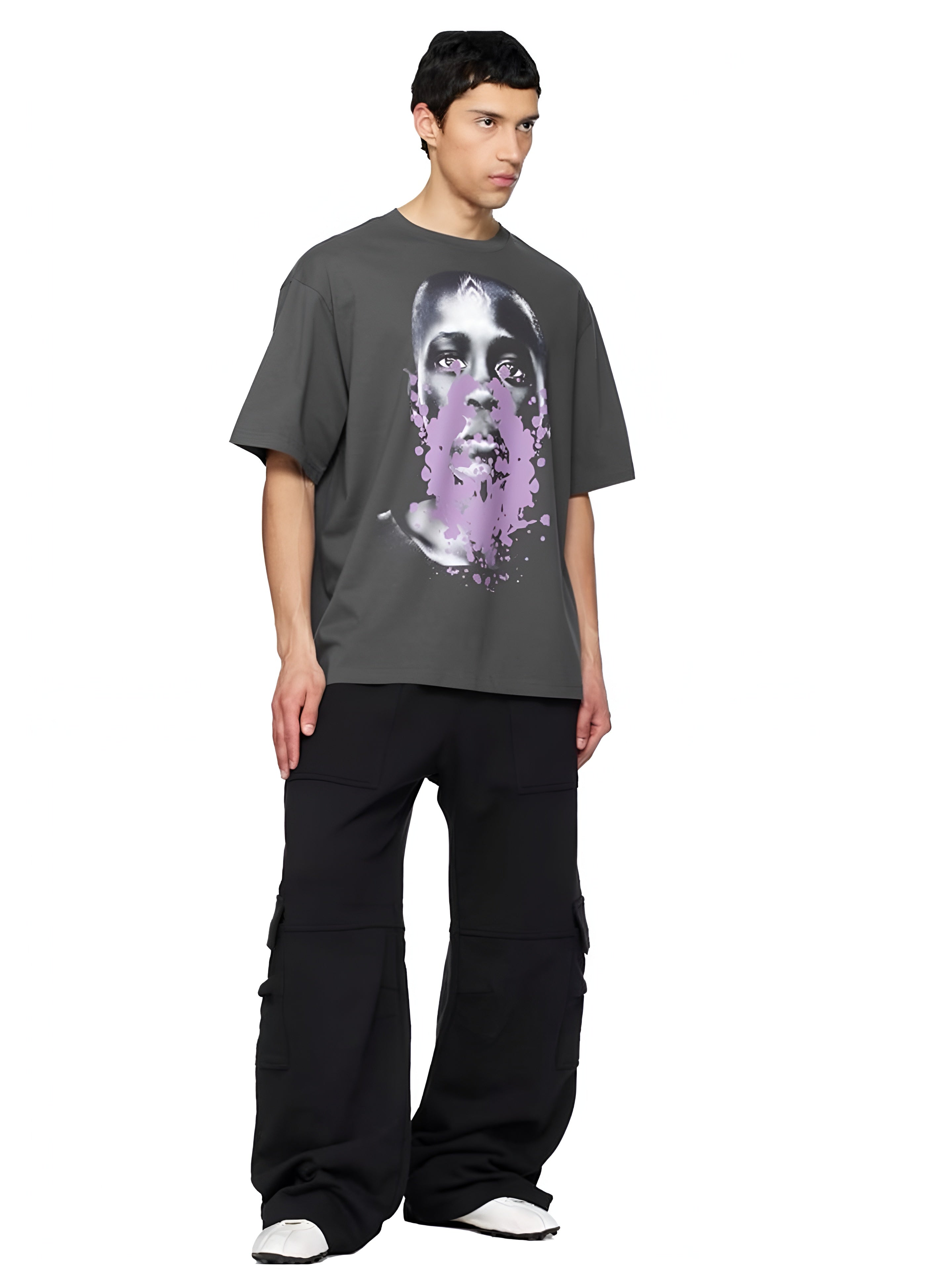 Jered Joaz Palms Sparkle Tears T shirt