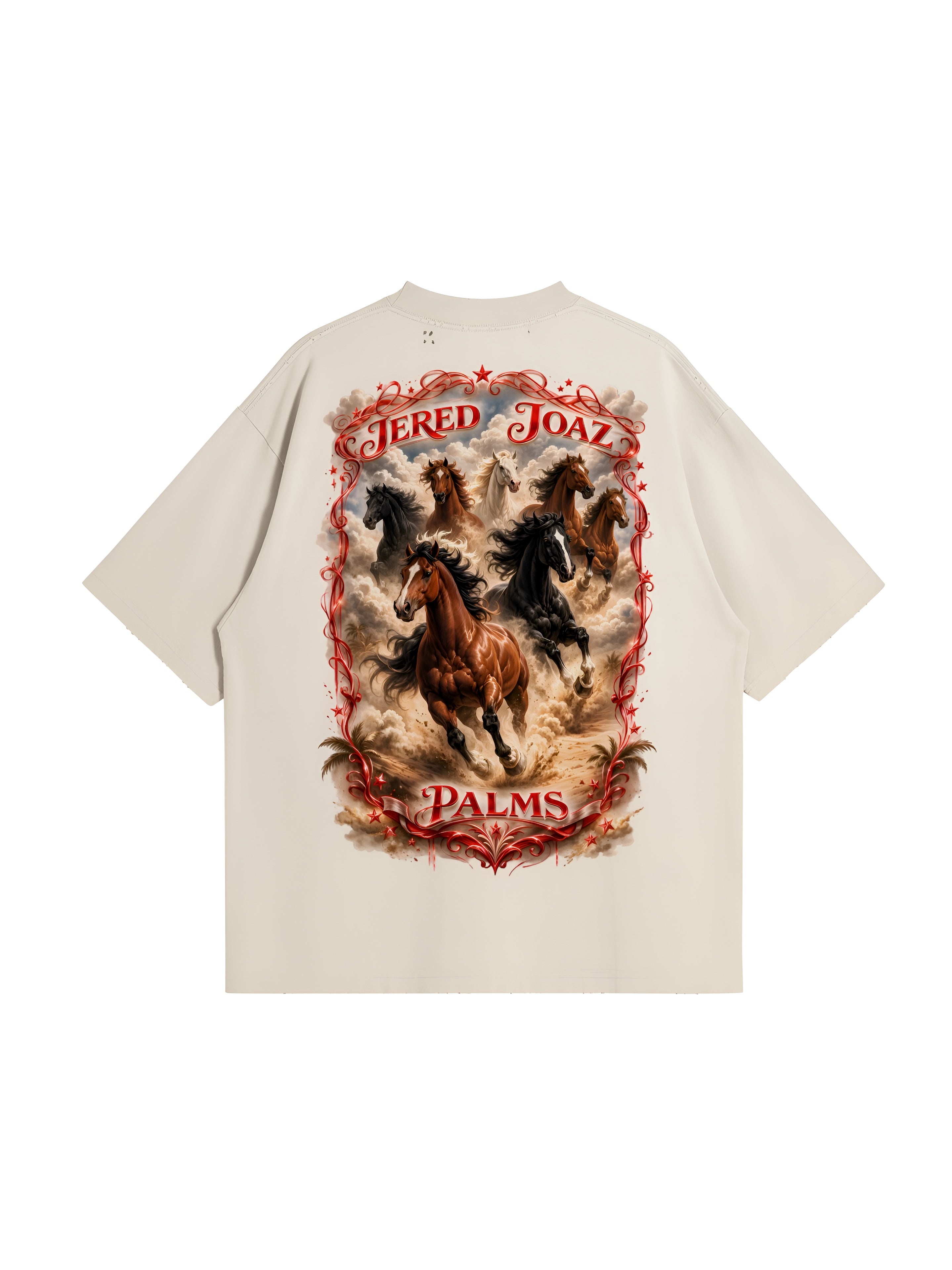 Jered Joaz Palms Moving Horses T shirt