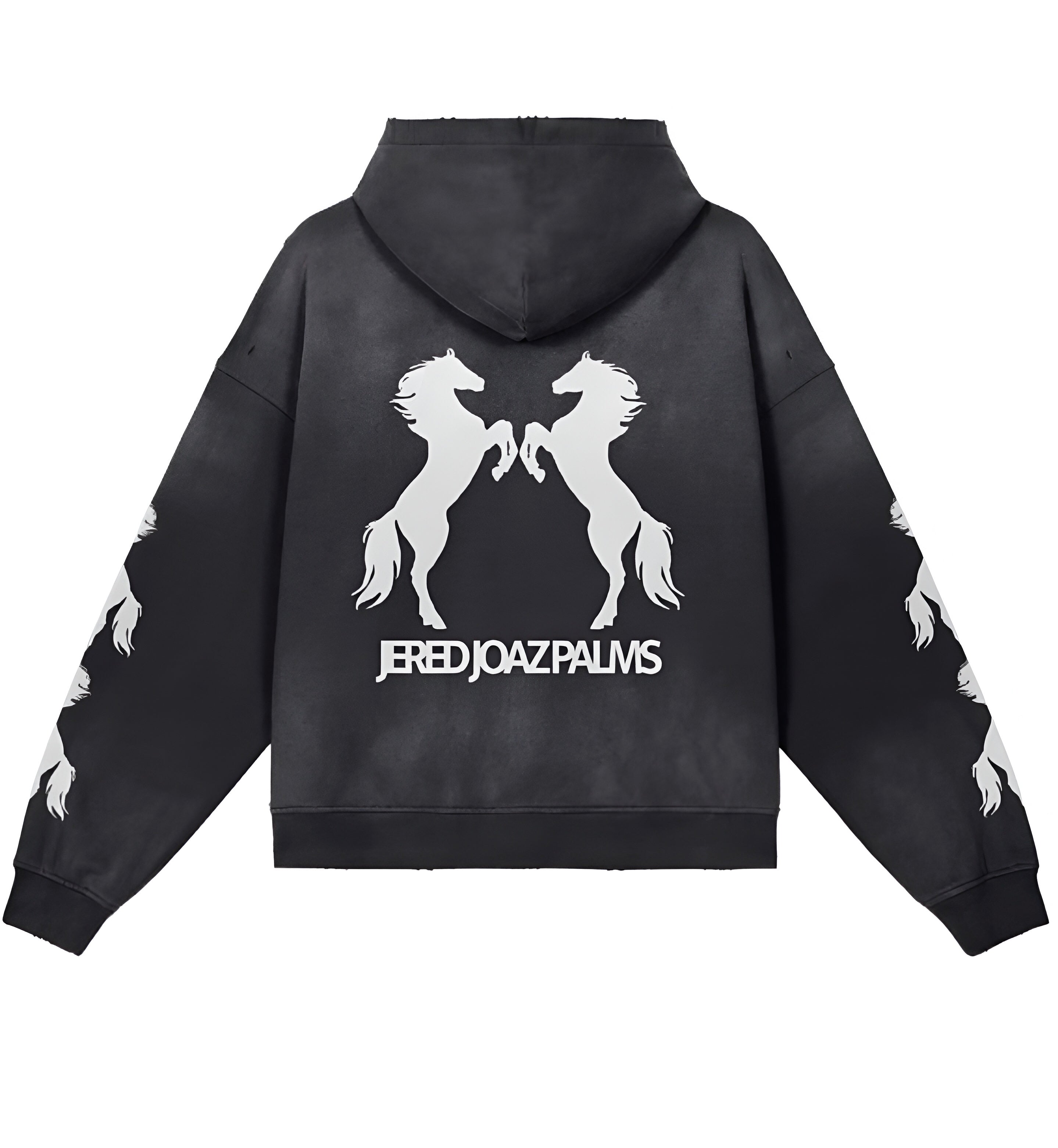 Jered Joaz Palms Velvet Horses Zip Hoodie