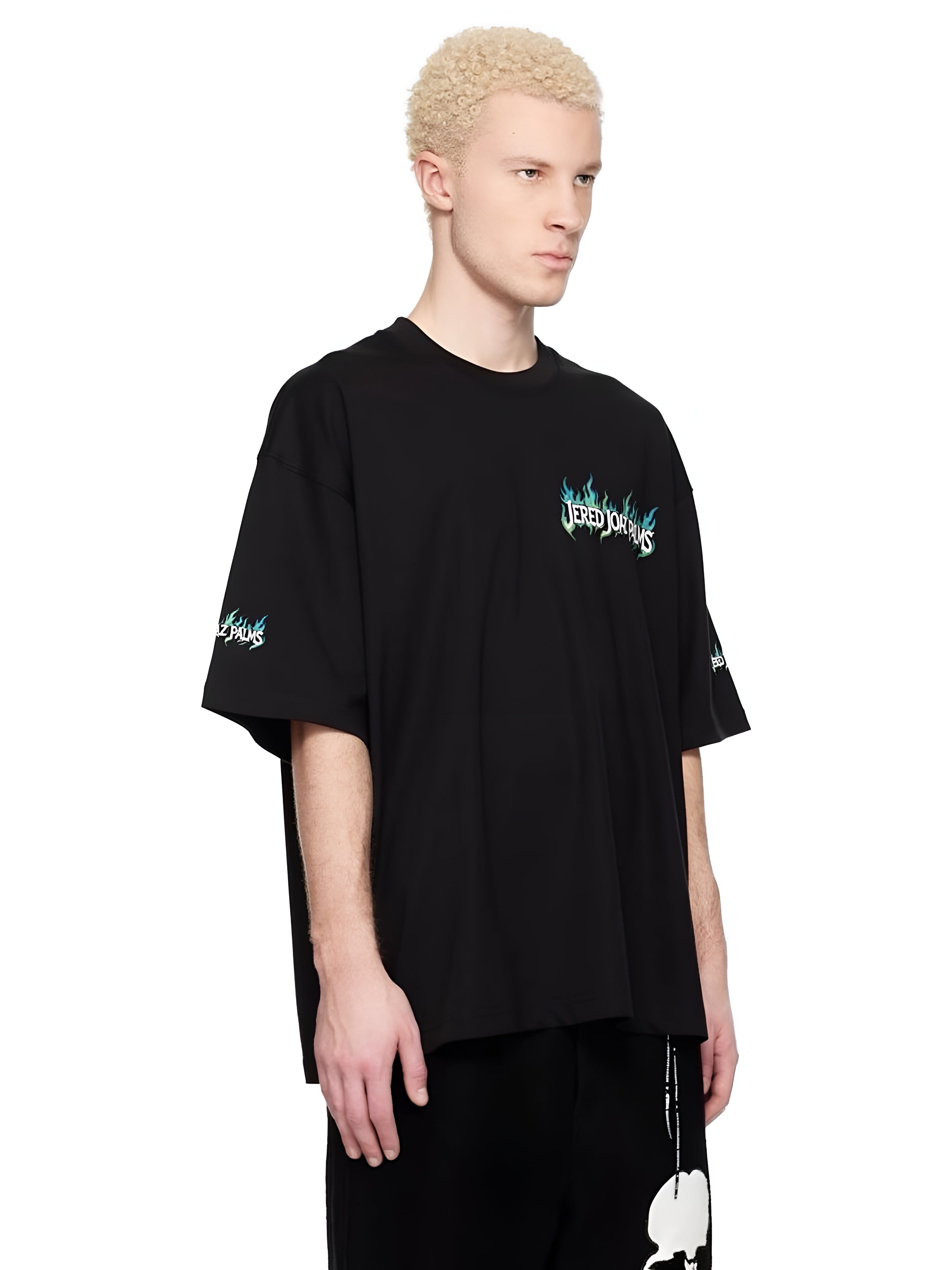Jered Joaz Palms Flames Logo T shirt