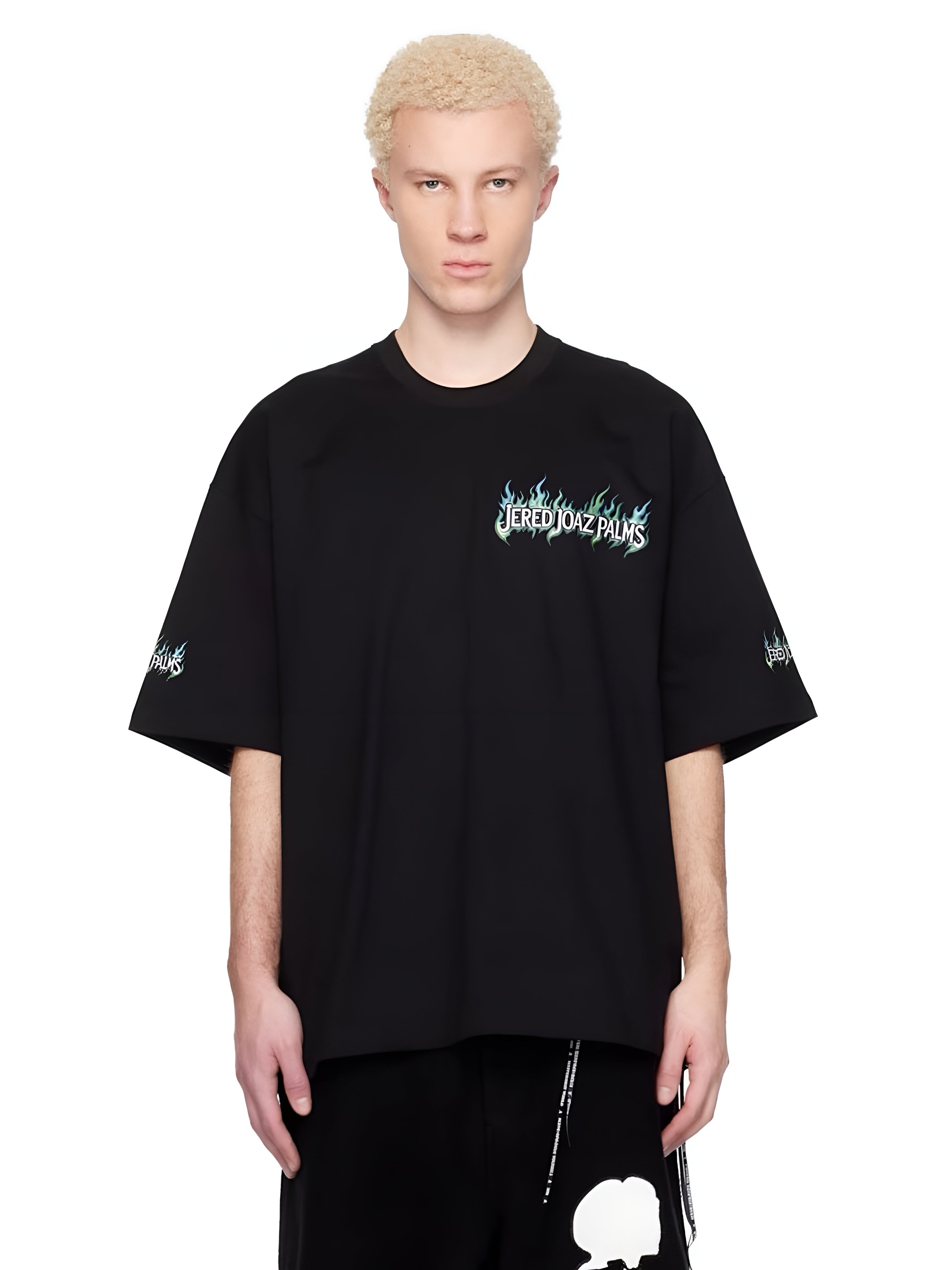 Jered Joaz Palms Flames Logo T shirt