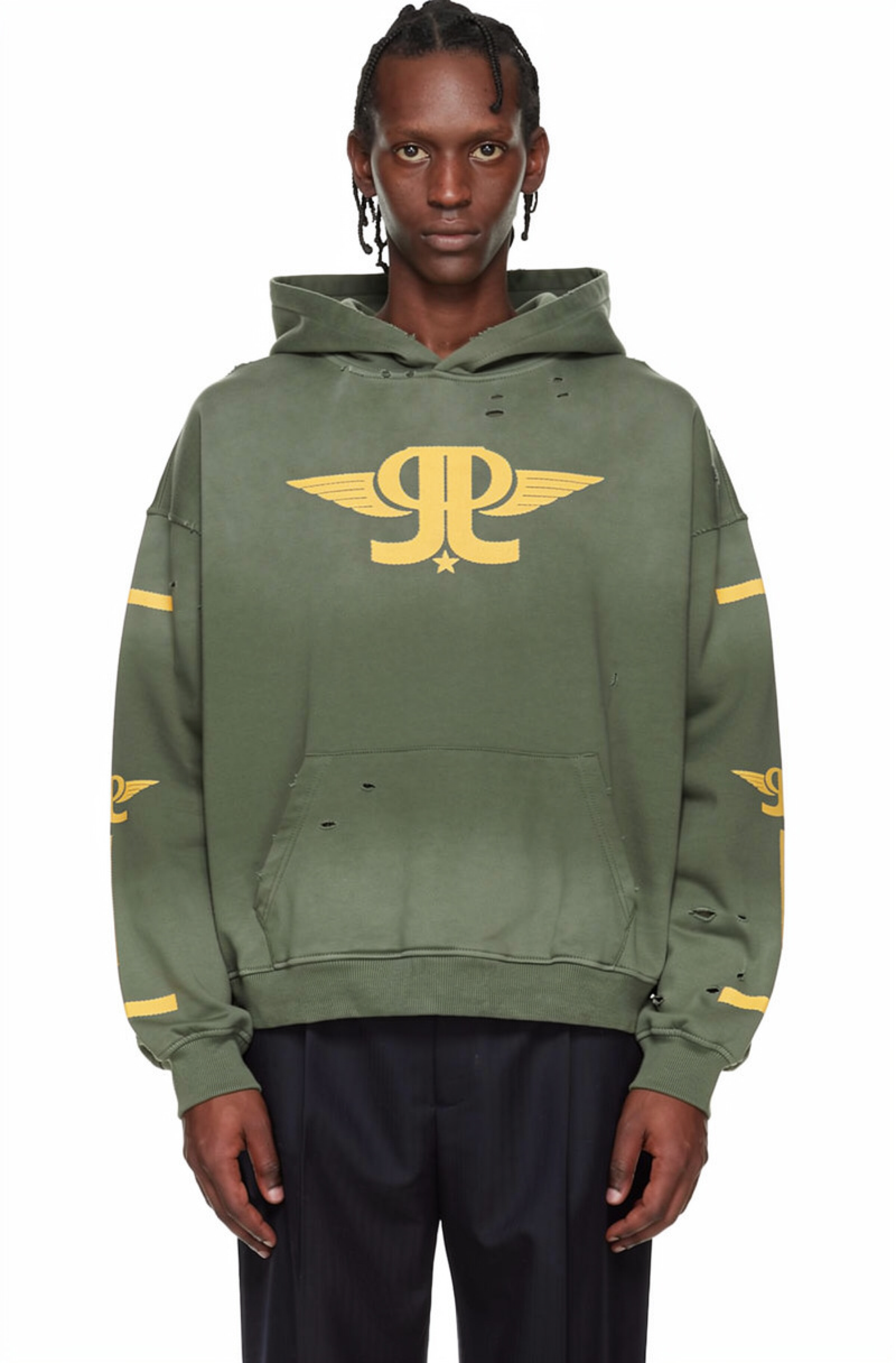 Jered Joaz Palms Wings Logo Hoodie